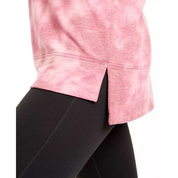 Ideology Women's Tie-Dyed High-Low Hem Sweatshirt Red Size XX Large - Picture 3 of 3